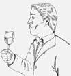 Şarap yudum yudum alınıp, çiğnenerek ağzın tavanında yayılırsa aroma burnun gerisine doğru sızmakta ve koklama organlarına yayılmaktadır.