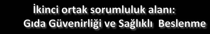 Güvenirli ve kaliteli ve sürdürülebilir gıda üre<mi ancak entegre ve çoğul disiplinli bir ekip faaliye< yaklaşımıyla sağlanır.