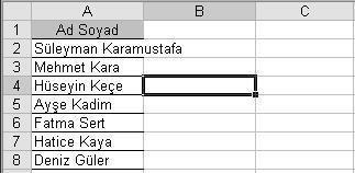 Microsoft Excel i Çalıştırma: Excel çalıştırmak için Başlat Programlar Microsoft Office Microsoft Office Excel yolunu kullanabilirsiniz.