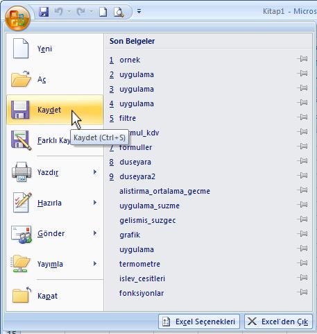 Veri Girme, Silme, Değiştirme: Excel programında bir hücreye veri girmek için fare ile o hücre üzerine tıklayıp veriyi yazıp Enter tuşuna basmak yeterlidir.