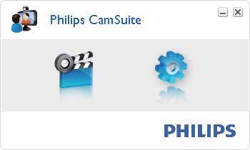 Philips CamSuite kurulumunu yaptıktan sonra Windows araç çubuğundaki Philips CamSuite simgesini tıklatarak Philips CamSuite denetim masasına erişebilirsiniz.