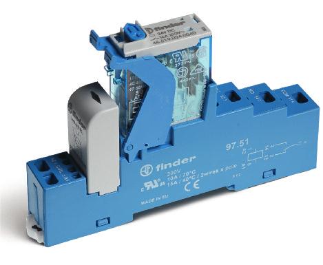 Serisi - Röle Arayüz Modülleri 8-10 - 16 A Özellikler.51.52 1 ve 2 kutup röle arayüz modülleri, vidalı terminal soket, mm genişliğinde. PL ve elektronik sistemler için ideal arayüz.51-1 kutup 10 A.