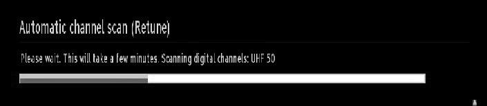 Cable Installation If you select CABLE option and press OK button on the remote control to continue, the following message will be displayed on the screen: If Home Mode is selected, Store mode will