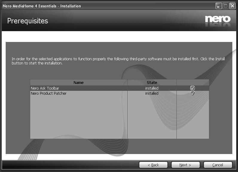 As soon as all prerequisites are installed, the Install button will change to a Next button. 7. Use Typical installation and click the Next button. The Prerequisites screen is displayed.