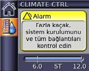 Alarmları görüntüleme VPAP ST-A cihazı hem tedavi hem cihaz durumlarını sürekli olarak izleyen bir alarm modülüyle donatılmıştır. Alarmlar sadece tedavi çalışırken aktive olur.