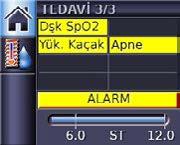 Alarm aktive Alarm silinmiş Çoklu alarm Bir alarm aktive olduğunda karşılık gelen bir alarm mesajı görüntülenir.