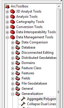 3.4. Genelleme (aggregate) Çizgi yumuşatmasını ve objelerin birleştirilmesini aggregation (dissolve)