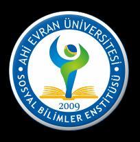 BİLİMLER ENSTİTÜSÜ