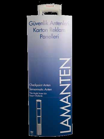 Güvenlik antenlerine tanıtım, indirim, yeni ürün görselleri giydirilerek