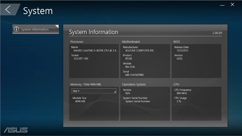 Sistem System Information (Sistem Bilgisi) ekranı, bilgisayarınızdaki donanım ve