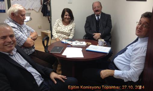 EĞİTİMDE YENİDEN YAPILANMA KOMİSYONU TOPLANTISI Toplantı 27.10.2014 Pazartesi saat 13:30 da, Prof. Dr. L. Macit Sükan, Prof. Dr. İ. Hakkı Helvacıoğlu, Doç. Dr. Barbaros Okan, Doç. Dr. Fatma Yonsel ve Prof.