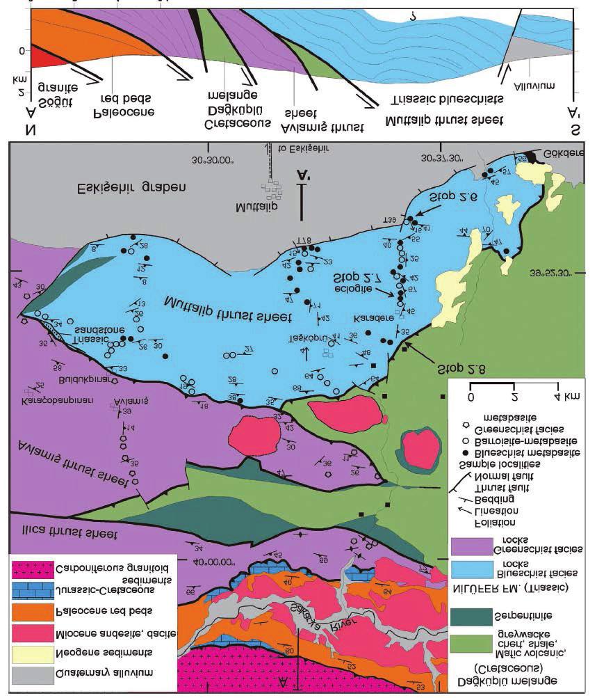 Batı ve Güneydoğu Anadolu da yer alan bu zon, dünyanın en geniş yayılımlı ve oldukça iyi korunmuş yüksek basınç metamorfik kayaçlarını içerir (Okay ve Whitney, 2010).