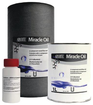 Miracle Oil 8 temel renkte mevcuttur. Bu 8 farklı rengin karışımıyla beraber çok sayıda farklı özel renk elde edilebilmektedir.