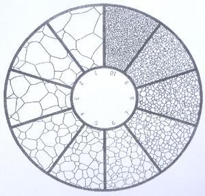 ASTM E112 has standard test methods for average grain sizing.