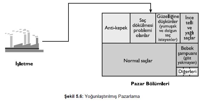 Yoğunlaştırılmış pazarlama: işletme bölümlere