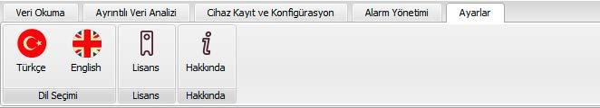 06. AYARLAR ZR Automation yazılımı sizlere, ayarlar menüsü altında iki farklı dil seçeneği sunmuştur.