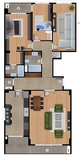 C1-C2-C3-C4 BLOK 3+1 170 m 2 C1-C2-C3-C4 BLOK 2+1 110 m 2 Bahçe Katı Bahçe Katı 1 2 3 4 5