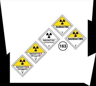 02.01.2017 01 29.05.2017 54 KILAVUZ 163 Radyoaktif Maddeler (Düşük ila Yüksek Radyasyon) POTANSİYEL TEHLİKELER YANGIN VEYA PATLAMA Bu maddelerden bazıları yanabilir ama hemen tutuşmayabilir.