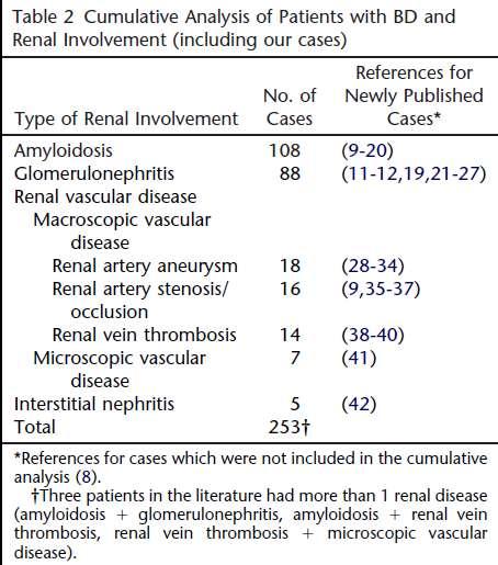 Renal Behçet s Disease: An Update