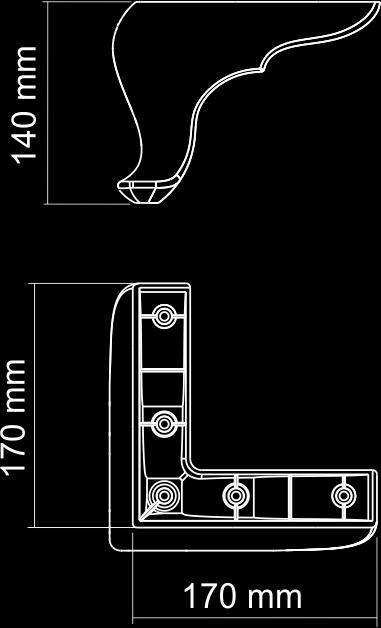 LEGS AYAKLAR OKALİPTUS (170x170x140) mm