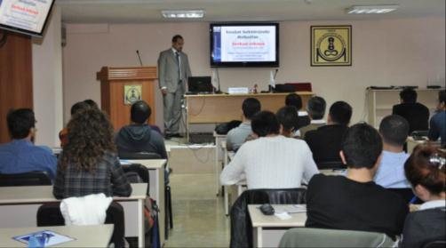 Robotlar konulu seminer Serkan İNKAYA nın sunumuyla, 103