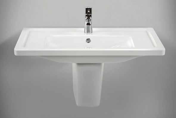 1020 - Taormina Arch lavabo 85 cm 1003 - Semi colonna 1007 - Taormina Pro etajerli lavabo 65cm 1016 - Taormina Arch duvara tam dayalı tek klozet