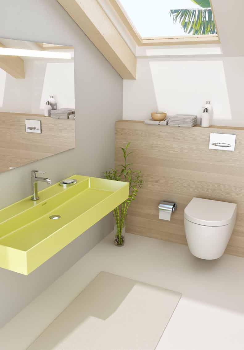 İnovasyon - Innovation - Innovazione RIMLESS WC Klozet içinde tüm noktalara ulaşılarak temizleme imkanı veren Rimless Klozetler, bir kireç tabakası oluşmasını engeller.
