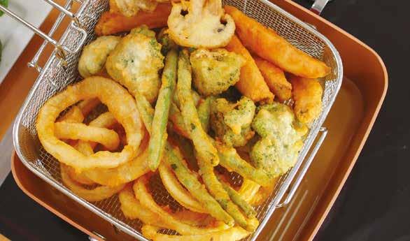 TEMPURA MIX İçindekiler Ambalajdaki Tempura Mix i kullanabilirsiniz (ambalajda belirtildiği şekilde hazırlayın) veya aşağıdakileri karıştırın: 120 g un 1 YK kabartma tozu 1 YK susam yağı 300 ml buzlu