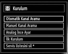 Bundan sonra ekranda u OSD görüntülenecek ve dijital televizyon dijital karasal TV yayınları için arama yapacaktır. Not : ptal etmek için MENU tuuna basabilirsiniz.