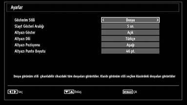 gösterilir ve FAV dümesine basarak dosyaları yeniden sıralamaya gerek kalmaz. BLG: Filtreleme seçeneklerini deitirir. Döngü/Karıık (Mavi tu): Döngüyü devre dıı bırakmak için bir kez basınız.