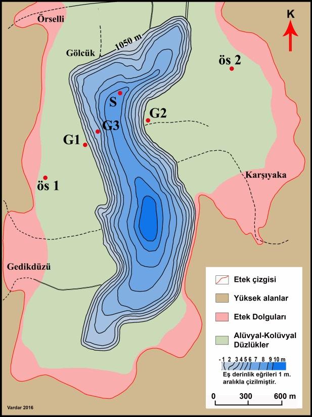 Batı ve Güneybatı Anadolu nun Paleocoğrafya ve Jeoarkeolojisinde Santorini (Thera) Küllerinin Önemi 29 Bayraklı höyüğü çevresindeki coğrafi değişim ve gelişimi kronolojik olarak izlemek için burada
