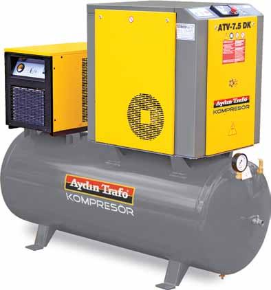 KAYIŞ KASNAK SERİSİ DEPO ÜSTÜ KURUTUCULU VİDALI KOMPRESÖR Depo üzeri ürünlerimiz; 3 kw ile kw motor güçleri arasındadır. 300 lt / 530 lt / 750 lt tanklar üzerine dizayn edilmiştir.