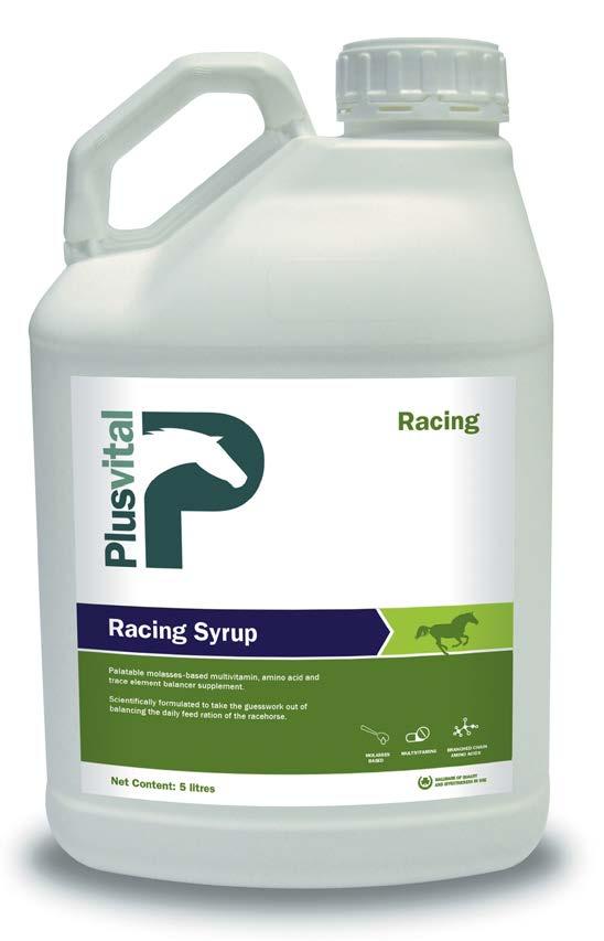 Plusvital Yarış Racing Syrup At tarafından kolayca alınabilen melas bazlı multivitamin, amino asit ve iz element dengeleyici yem katkısıdır.