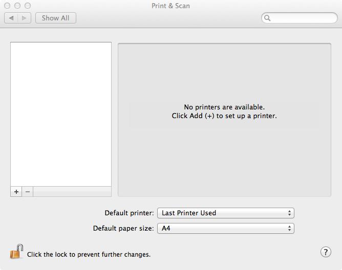 Mac OSX için Mac OS X 10.7 veya üzeri için Yazıcı Ekle 1 Aygıtınızın ve bilgisayarın açık ve bağlı olduğundan emin olun.