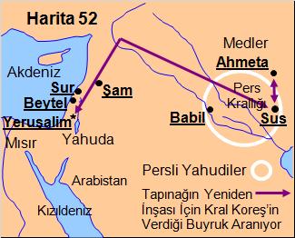 168 Pers Kralı Darius un ikinci yılında, Peygamber Hagay ve Peygamber Zekeriya Yahudiler i tapınağın inşasına yeniden başlamaları için zorlarlar.