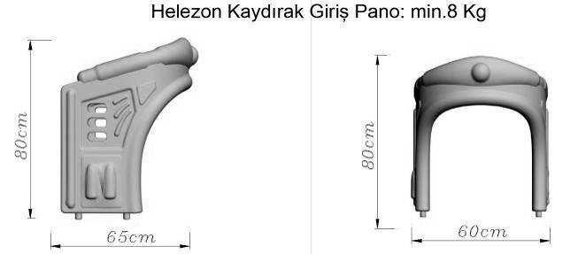 GEMĠ ÖN PANO: Gemi ön pano, minimum 360cmx230cm ölçülerinde, 145cm yüksekliğinde ve minimum 82kg olarak tek parça imal edilmelidir.