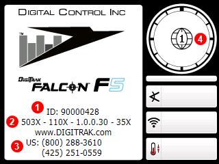 Sesli Uyarılar Falcon F5 alıcı gücün açıldığını/kapandığını belirtmek, menü değişikliklerini doğrulamak ve eylemlerin başarılı/başarısız durumunu onaylamak için sesli uyarı verir.