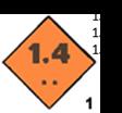 Döküman 1.1.2016 1 01.04.2016 4-9 Etiket ve Plakartların Şekil ve Renkleri Sınıf 1 Patlayıcılar Bölüm 1.1 / 1.2 / 1.