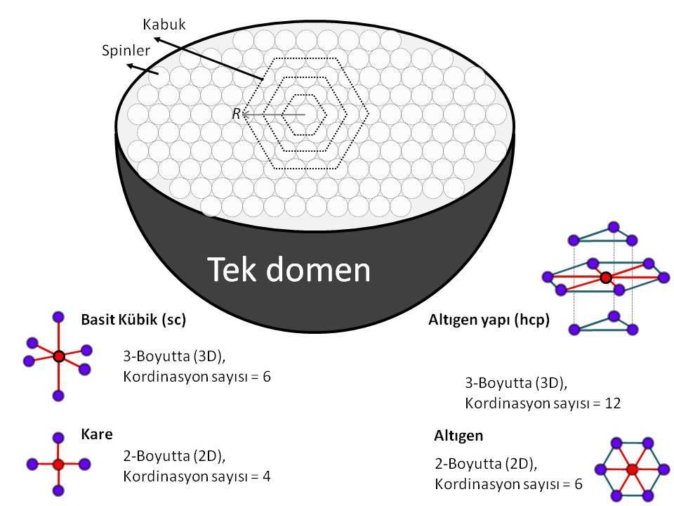 Br nanoparçacığın çekrdek ( ) ve yüzey ( ) olmak üzere k bölgeden ve bu ks arasındak br ara yüzeyden ( ) oluştuğu düşünülmektedr (Rego ve Fguerdo, 2001).