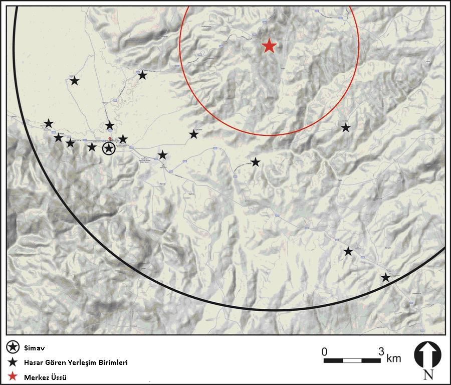 2. SİMAV DEPREMİ 2.1. Depremin Karakteristik Özellikleri 19.05.2011 günü, saat 23:15 de 5.7 büyüklüğünde (M L ) Kütahya-Simav merkezli bir deprem meydana gelmiştir.