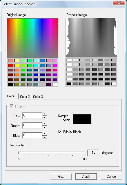 Bölüm 8 Filtrelenecek Özel Renk(ler) Seçme [Filtrelenecek özel renkler] [Filtrelenecek özel renkler] işlevini kullanarak, belgeleri belirtilen renkleri çıkartarak tarayabilirsiniz.