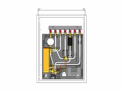 EvoFlat FSS Devre şeması örnek SKS MS 2 Plakalı ısı eşanjörü Danfoss XB06H -1 5 Filtre 3/4 N/ N mv=0,6 mm 23 Sensör cebi 1 /2 24 Kalorimetre montaj parçası 3/4 x 110 mm 38 Sıcak Su Kontrolörü TPC - M