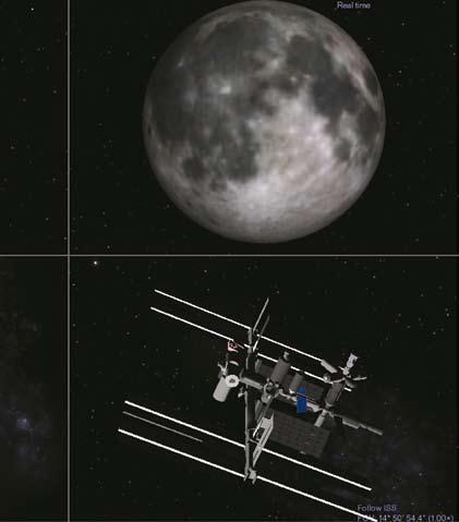 Araçlar Celestia, uzay araçlarını da gösteriyor. İşte NASA nın Dünya yörüngesindeki Hubble uzay teleskopu.