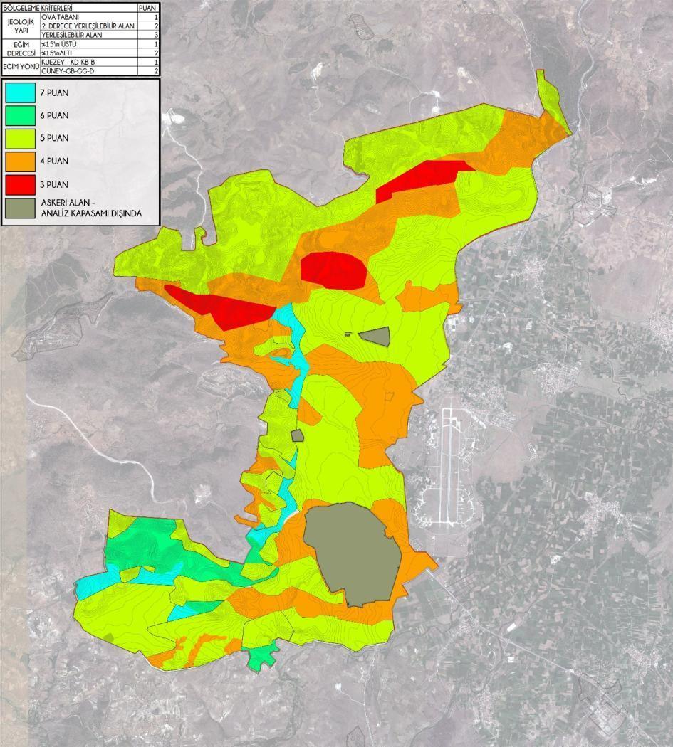 Harita 10: Doğal Yapı Bölgelemesi Kaynak: Çalışma Kapsamında, Jeolojik Etüt Analizi Değerlendirilerek Üretilmiştir. Kent bir çok bileşenden oluşan bir organizmadır.