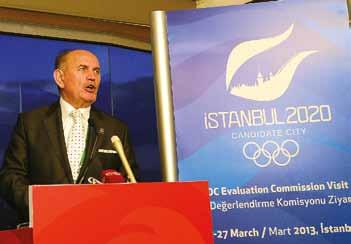 Uğur Erdener, National Paralympic Committee of Turkey (NPCT) President Ahmet Yavuz Kocaömer, Istanbul 2020 Candidacy Committee President Hasan Arat, national volleyball player Neslihan Darnel and