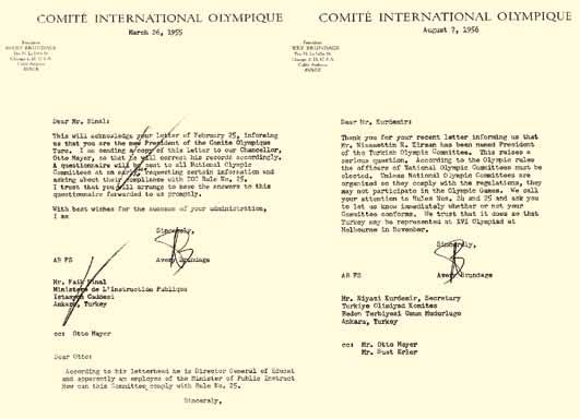 Özellikle 1950 lerden sonra IOC kurallarına aykırı olarak Beden Terbiyesi genel müdürlerinin TMOK başkanı atanması TMOK ile IOC arasında uzun yazışmalara yol açtı.