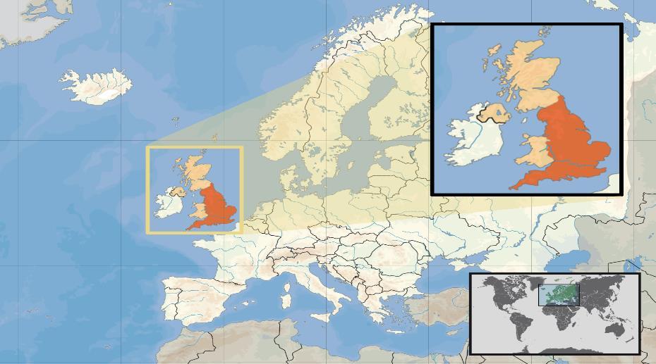 COĞRAFİ KONUM Kıta Avrupa sının kuzeybatısında yer alan Britanya Adaları 244.100 km 2 lik bir yüzölçümüne sahip bulunmaktadır.