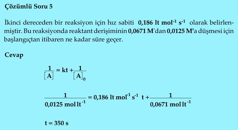 KİMYASAL REAKSİYONLARDA HIZ Prof. Dr.