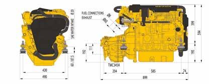 ork 175 rpm / Max. orque at 175 RM : 16.4 Nm Yakıt tüketimi / Fuel consumption: 185 gr/hp/h @ 18 rpm Şanzıman (standart) / Gearbox (Standard): echnodrive MC Şanzıman oranları / Gearbox ratio: 2.:1, 2.