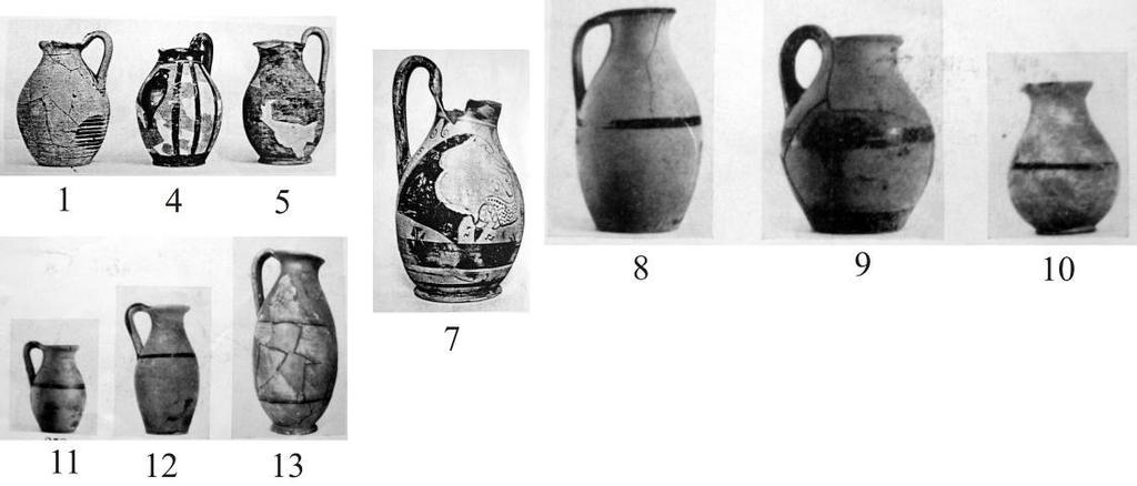 sonlarındandır. Boyun kısmının uzamış olması ile erken örneklerden ayrılır. Bu form 6. yüzyılda da devam eder. 6. yüzyıla ait örnekler genelde siyah firnislidir 149.